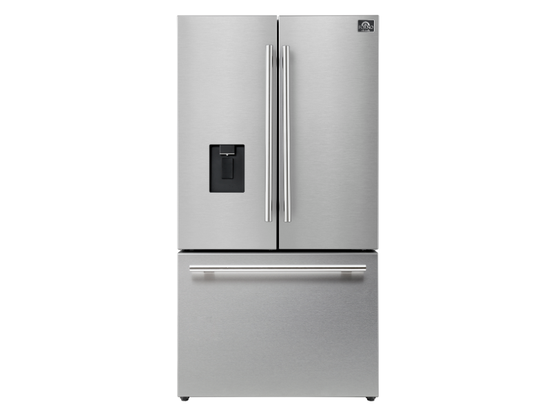 36" Forno 22.4 Cu. Ft French Door Refrigerator in Stainless Steel - FFFFD1866-36SB