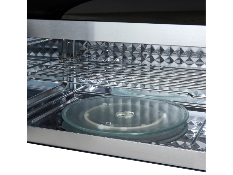 30" Forno Fornace 1.5 Cu. Ft Over the Range Convection Microwave in Black - FOTR3038-30BLK