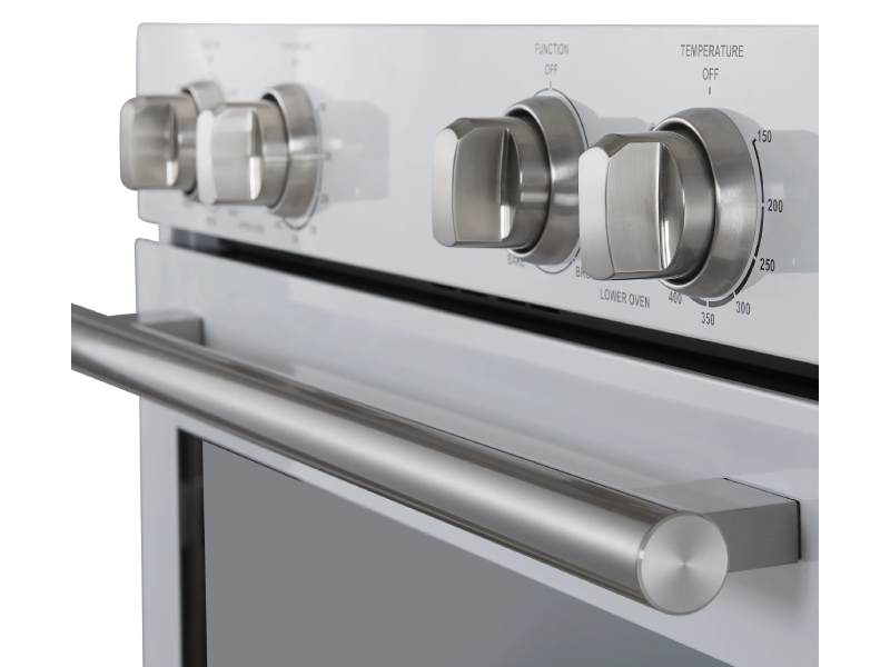 30" Forno Vomero 10 Cu. Ft Double Wall Oven in White - FBOEL1324-30WHT