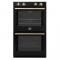 30" Forno Vomero 10 Cu. Ft. Double Wall Oven in Black - FBOEL1324-30BLK
