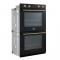 30" Forno Vomero 10 Cu. Ft. Double Wall Oven in Black - FBOEL1324-30BLK