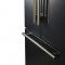 36" Forno Rivello 27.4 Cu. Ft. French Door Refrigerator in Black - FFFFD1783-36BLK