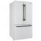 36" Forno Rivello 27.4 Cu. Ft. French Door Refrigerator in White - FFFFD1783-36WHT