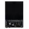 24" Forno Bacchino Wine Cooler in Black with Antique Brass Handles with LED Lighting Triple Glass Door 51 Bottle Capacity Built-In or Freestanding - FWCDR6634-24BLK