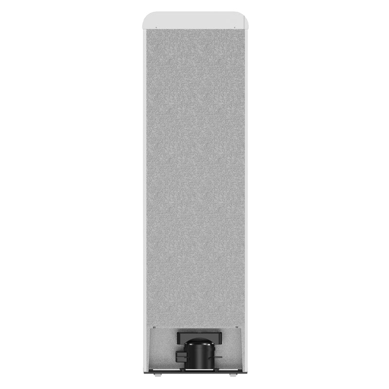 22" Forno Storico 9 Cu. Ft. Retro Bottom Freezer Fridge in White - FFFFD1745-22WHT