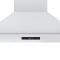 48" Forno Venezia Wall-Mounted Range Hood in White with Antique Brass Accessories Touch Controls and Baffle Filters - FRHWM5503-48WHT