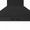 48" Forno Venezia Wall-Mounted Range Hood in Black with Antique Brass Accessories Touch Controls and Baffle Filters - FRHWM5503-48BLK