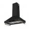 36" Forno Venezia Wall-Mounted Range Hood in Black with Touch Controls and Baffle Filters - FRHWM5503-36BLK