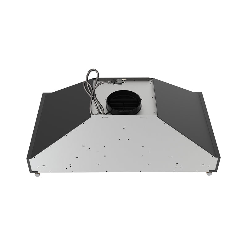 36" Forno Venezia Wall-Mounted Range Hood in Black with Touch Controls and Baffle Filters - FRHWM5503-36BLK