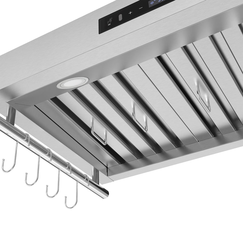 Forno Venezia 36 Inch Wall-Mounted Range Hood with Touch Controls and Baffle Filters - FRHWM5503-36