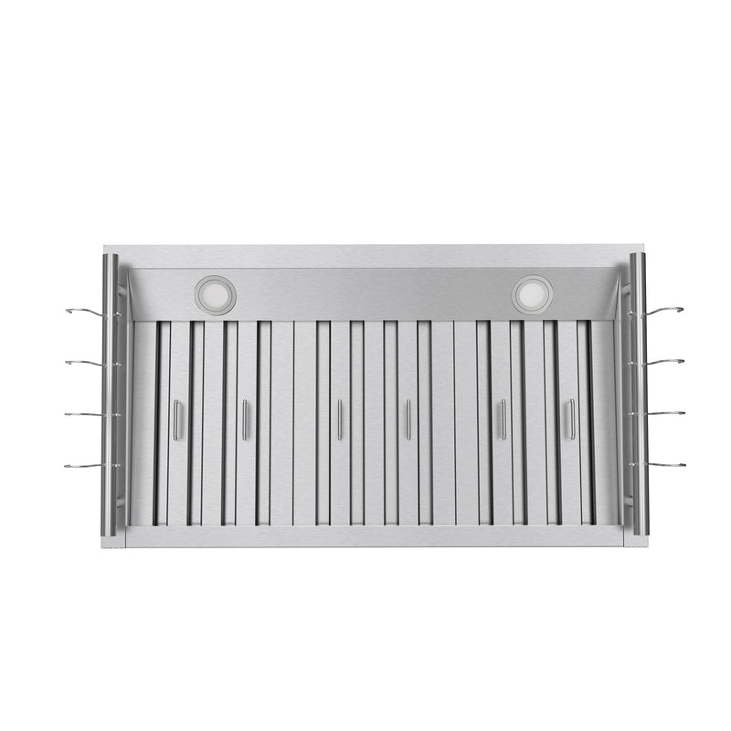 Forno Venezia 36 Inch Wall-Mounted Range Hood with Touch Controls and Baffle Filters - FRHWM5503-36