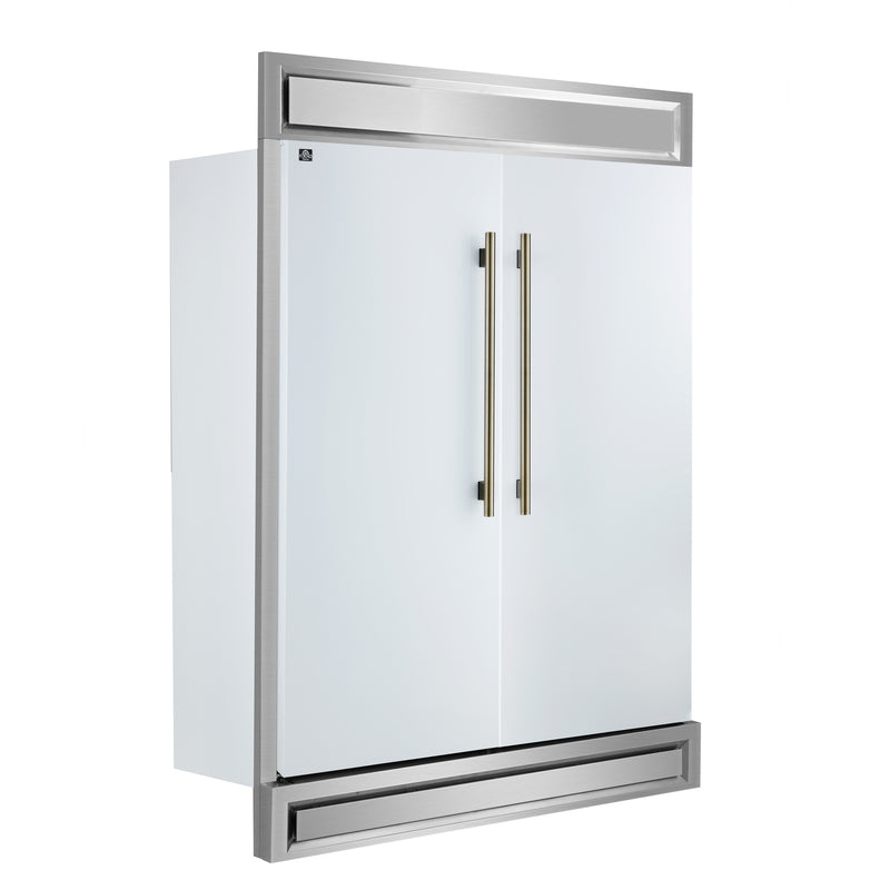 60" Forno Maderno 27.2 Cu. Ft. Convertible Refrigerator/Freezer in White - FFFFD1722-60MG-WHT