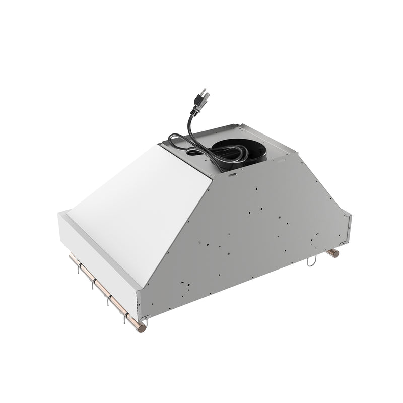 30" Forno Venezia Wall-Mounted Range Hood in White with Touch Controls and Baffle Filters - FRHWM5503-30WHT