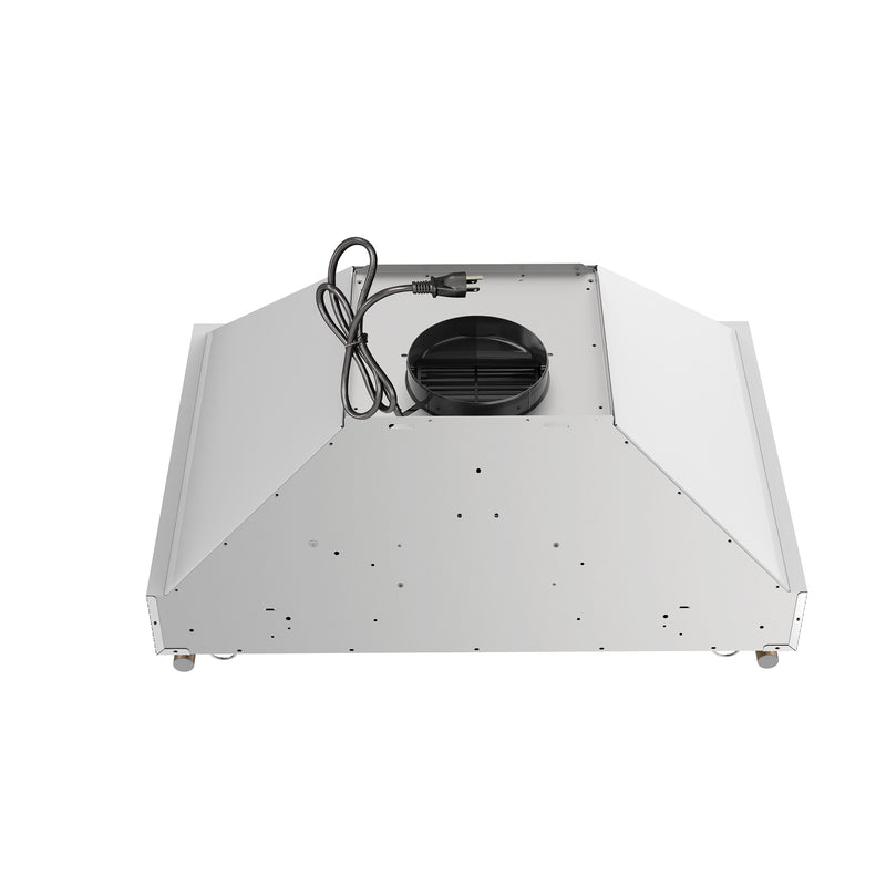 30" Forno Venezia Wall-Mounted Range Hood in White with Touch Controls and Baffle Filters - FRHWM5503-30WHT