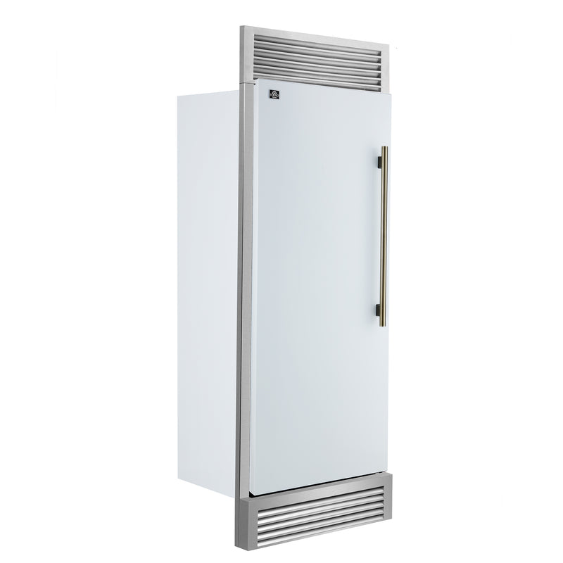 28" Forno Maderno 13.6 Cu. Ft. Built-In Convertible Refrigerator - FFFFD1722-32LSG-WHT