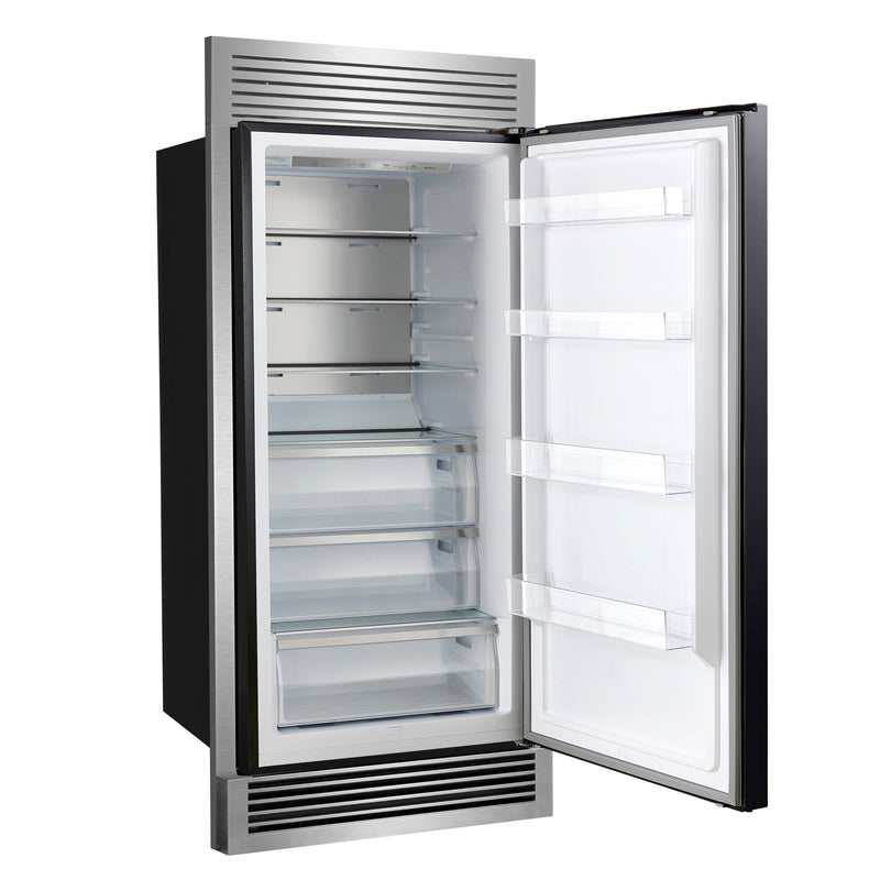 28" Forno Maderno 13.6 Cu. Ft. Built-In Convertible Refrigerator - FFFFD1722-32RSG-BLK