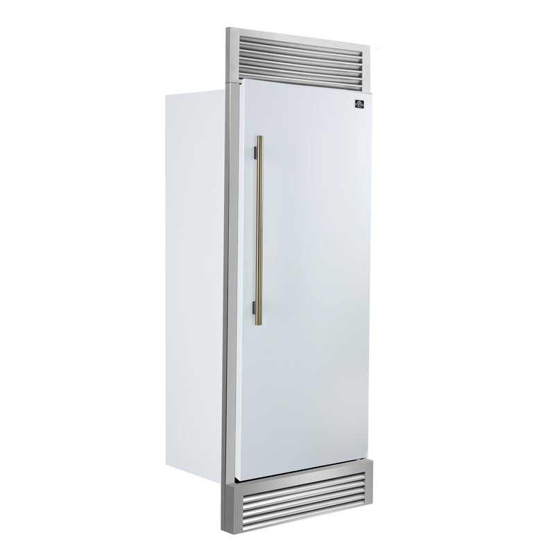 28" Forno Maderno 13.6 Cu. Ft. Built-In Convertible Refrigerator - FFFFD1722-32RSG-WHT