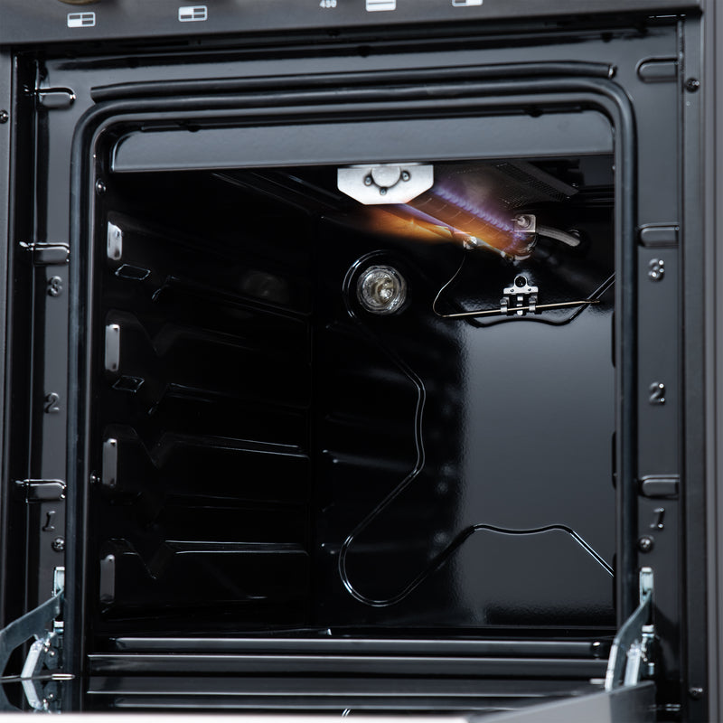 20" Forno Lamazze Freestanding Gas Range in Black - FFSGS6265-20BLK