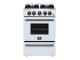 24" Forno Breno Freestanding Gas Range in White - FFSGS6290-24WHT