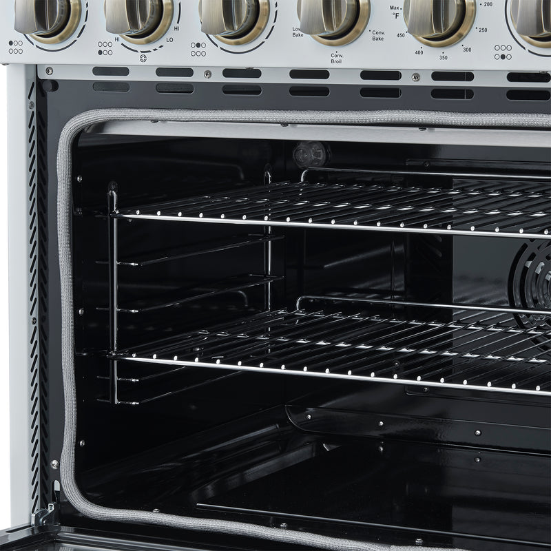 36" Forno Paolo Freestanding Electric Range in White - FFSEL6011-36WHT