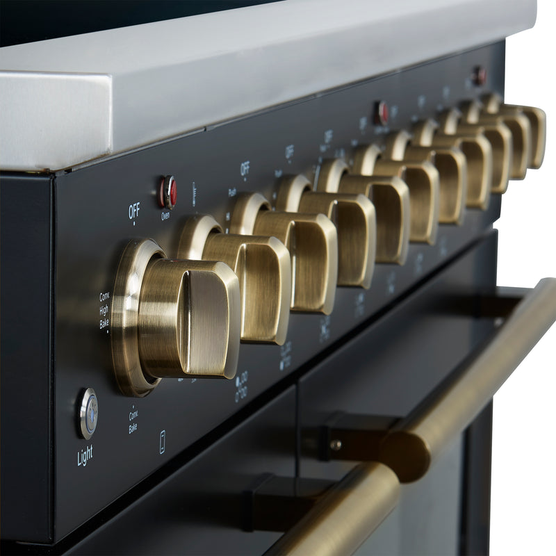 48" Forno Paolo Freestanding Electric Range in Black - FFSEL6011-48BLK