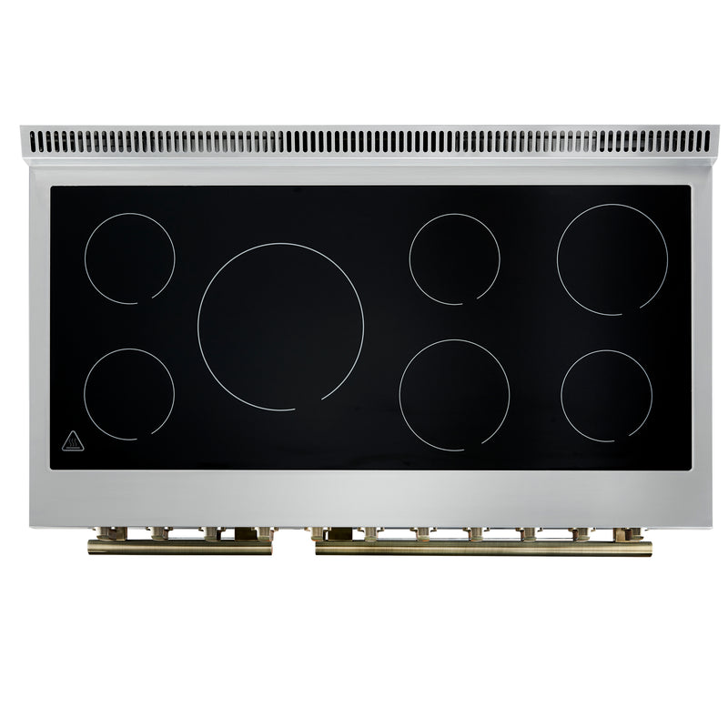 48" Forno Paolo Freestanding Electric Range in Black - FFSEL6011-48BLK