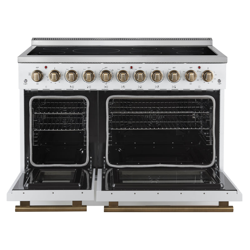 48" Forno Paolo Freestanding Electric Range in White - FFSEL6011-48WHT