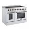 48" Forno Paolo Freestanding Electric Range in White - FFSEL6011-48WHT
