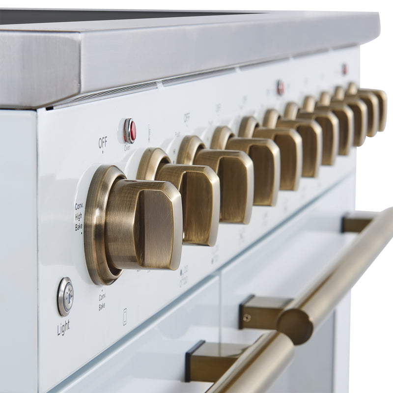 48" Forno Paolo Freestanding Electric Range in White - FFSEL6011-48WHT