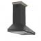 60" Forno Aria Wall-Mounted Range Hood in Black - FRHWM5095-60BLK
