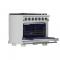 36" Forno Capriasca 6 Brass Burners Gas Range - FFSGS6260-36