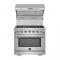 36" Forno Capriasca 6 Brass Burners Gas Range - FFSGS6260-36