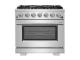 36" Forno Capriasca 6 Brass Burners Gas Range - FFSGS6260-36