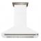 48" Forno Aria Wall-Mounted Range Hood in White - FRHWM5095-48WHT