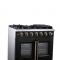 36" Forno Capriasca Freestanding French Door Gas Range - FFSGS6460-36BLK