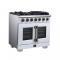36" Forno Capriasca Freestanding French Door Gas Range - FFSGS6460-36WHT