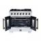 36" Forno Capriasca Freestanding French Door Gas Range - FFSGS6460-36WHT