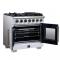 36" Forno Capriasca Freestanding French Door Gas Range - FFSGS6460-36WHT