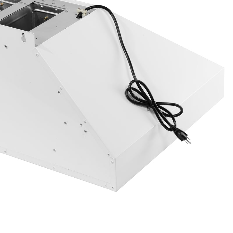 36" Forno Aria Wall-Mounted Range Hood in White - FRHWM5095-36WHT