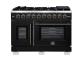 48" Forno Capriasca Freestanding French Door Gas Range - FFSGS6460-48BLK