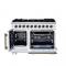 48" Forno Capriasca Freestanding French Door Gas Range - FFSGS6460-48WHT