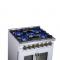 30" Forno Capriasca Freestanding French Door Dual Fuel Range - FFSGS6387-30WHT