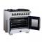 36" Forno Capriasca Freestanding French Door Dual Fuel Range - FFSGS6387-36WHT