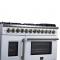 48" Forno Capriasca Freestanding French Door Dual Fuel Range - FFSGS6387-48WHT