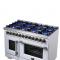 48" Forno Capriasca Freestanding French Door Dual Fuel Range - FFSGS6387-48WHT