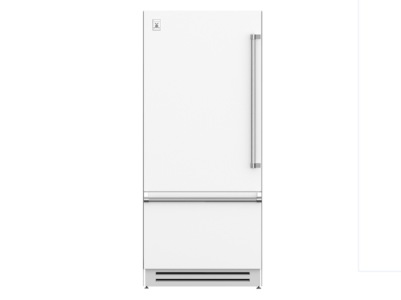 36" Hestan KRB Series Bottom Mount Refrigerator with Bottom Compressor - KRBL36-WH