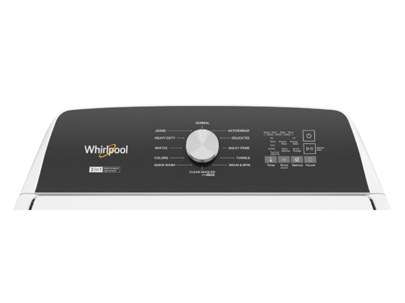 28" Whirlpool Top Load Washer with Removable Agitator - WTW5057LW