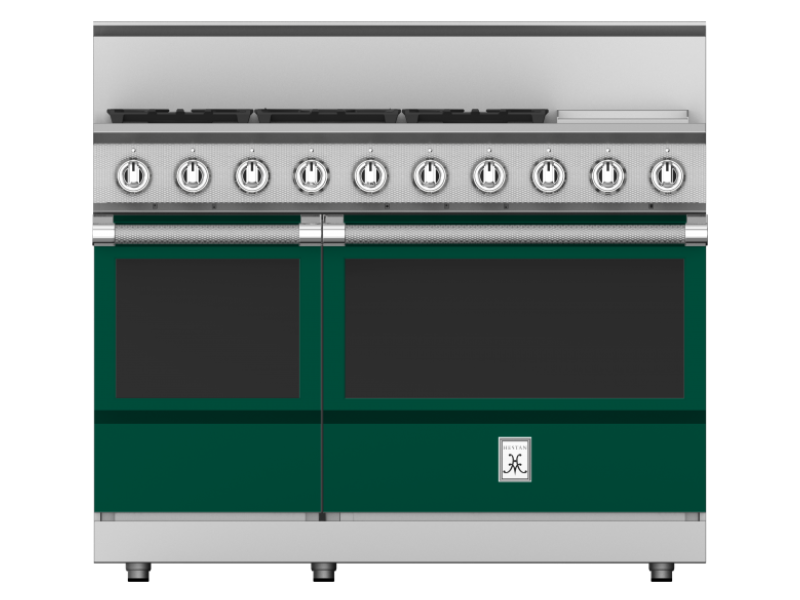 48" Hestan KRG Series Gas Range with 5-Burners in Grove - KRG485GD-NG-GR