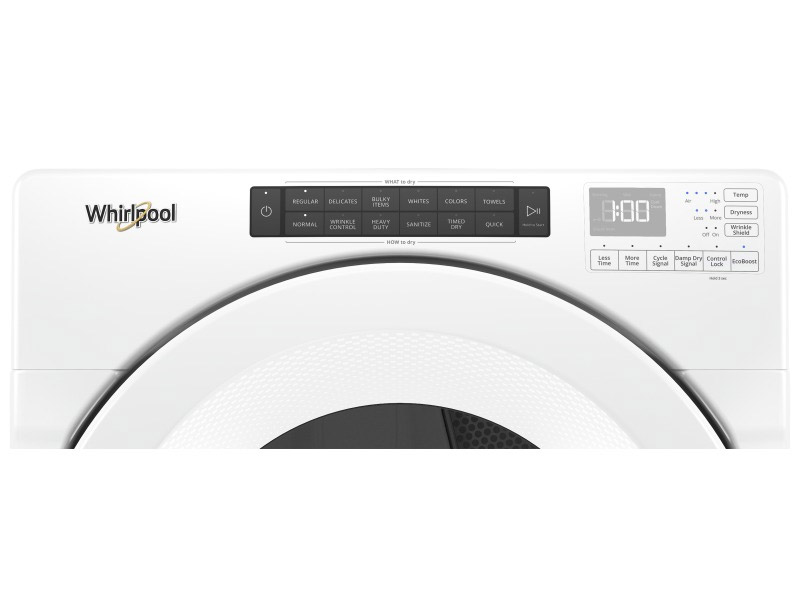 27" Whirlpool 7.4 Cu. Ft. Front Load Electric Dryer With Intiutitive Touch Controls - YWED5620HW