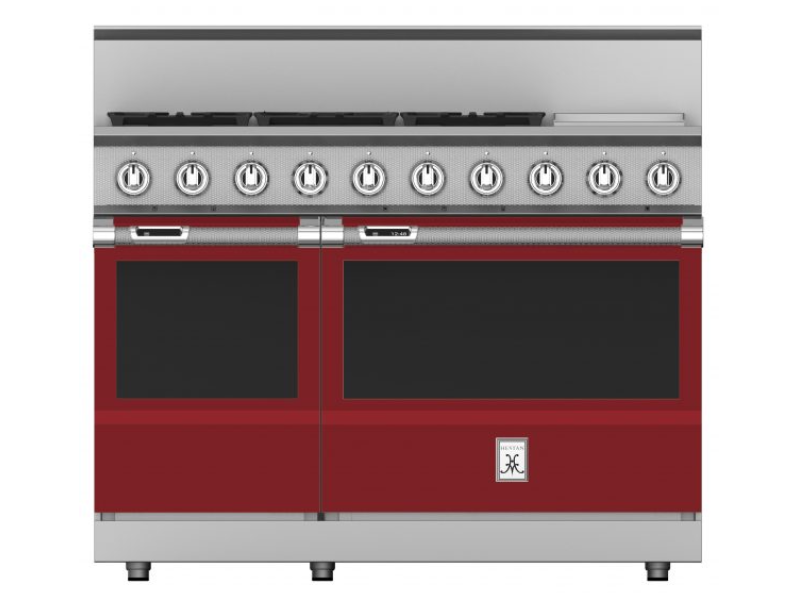 48" Hestan KRD Series Dual Fuel Range with 5-Burners - KRD485GD-NG-BG